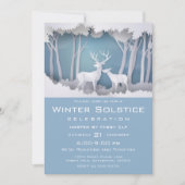 Papercut Deer in Forest Kaart (Voorkant)