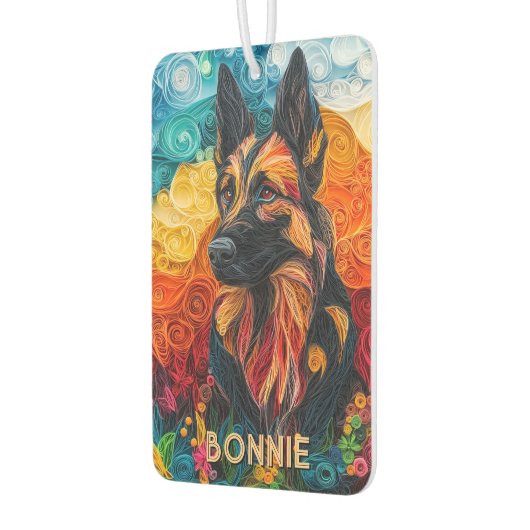 Papercut German Shepherd Luchtverfrisser (Links)