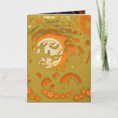 Papercut Halloween Scene Folie Wenskaart (Voorkant)