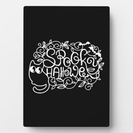 Papercut Halloween Spooky Halloween Fotoplaat (voorkant)