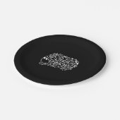 Papercut Halloween Spooky Halloween Papieren Bordje (Gekanteld)