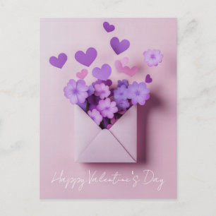 Papercut Hearts and Flowers Valentijns's Greeting Briefkaart