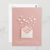 Papercut Hearts Valentijns's Groet Briefkaart (Voorkant / Achterkant)