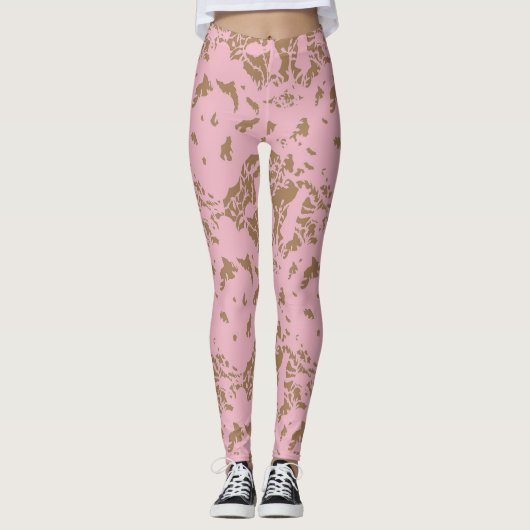 PaperCut inspiration Leggings (Voorkant)