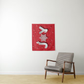 Papercut JOY met Penguin en Polar Beer Wandkleed (In situ)