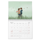 Papercut liefde & Romance koppels Kalender (Mar 2027)