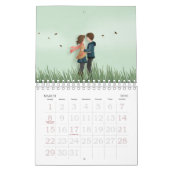 Papercut liefde & Romance koppels Kalender (Mar 2026)