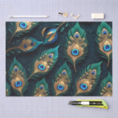 Papercut Peacock Feathers patroon Tissuepapier (Craft)