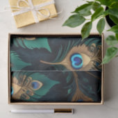 Papercut Peacock Feathers patroon Tissuepapier (Geschenk)