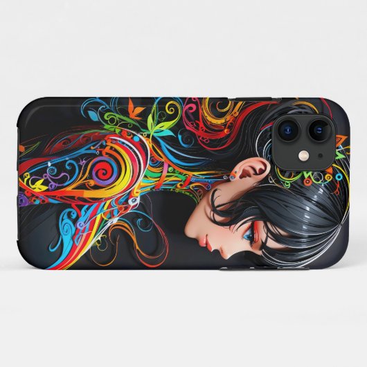 Papercut Pop Art Beauty ( iPhone / iPad case ) (Achterkant (horizontaal))