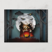 Papercut Witches in het Bos Briefkaart (Voorkant)