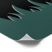 Papercut Zombie Graveyard & Ghosts Poster (Hoek)