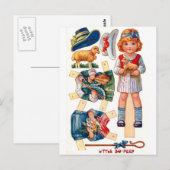 Paperdoll Little Bo Peep Briefkaart (Voorkant / Achterkant)