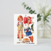  Paperdoll Little Jack Horner briefkaart (Staand voorkant)