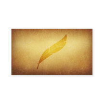 Papered Archiefschrijvers Quill Visitekaartje