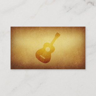 Papered Archive Guitar Musician Visitekaartje