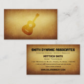 Papered Archive Guitar Musician Visitekaartje (Voorkant / Achterkant)