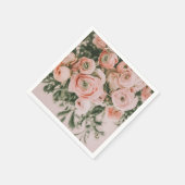 PAPEREN SERVET : PIJONROZEN (Hoek)