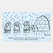 Papergewicht Rechthoekige Sticker (Voorkant)