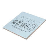 Papergewicht Tegeltje (Zijkant)