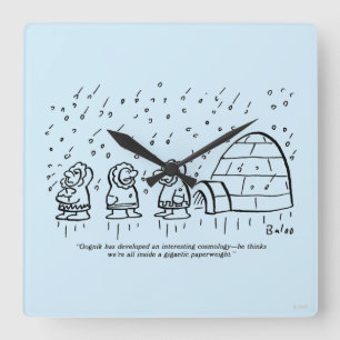 Papergewicht Vierkante Klok