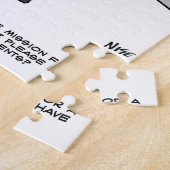 Paperless Society. Man vraagt winkels voor de rol Legpuzzel (Zijkant)