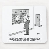 Paperless Society Theme Mouse Mat Muismat (Voorkant)