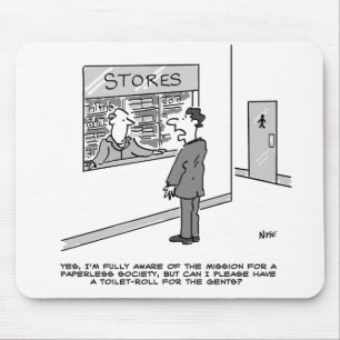Paperless Society Theme Mouse Mat Muismat