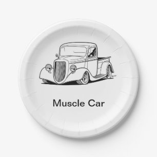 #PaperPlate #ClassicCars #CarDesignPaperPlatePape Papieren Bordje