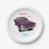 #PaperPlate #MuscleCar #CarDesignPaperPlate Paper Papieren Bordje (Voorkant)