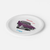 #PaperPlate #MuscleCar #CarDesignPaperPlate Paper Papieren Bordje (Gekanteld)