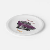 #PaperPlate #MuscleCar #CarDesignPaperPlate Paper Papieren Bordje (Gekanteld)