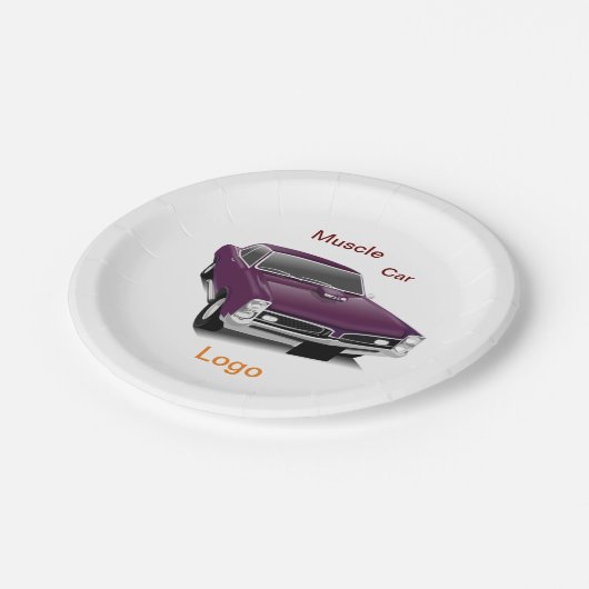 #PaperPlate #MuscleCar #CarDesignPaperPlate Paper Papieren Bordje (Gekanteld)