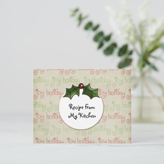Papers_PattHolidayJoy, blanco chipboard label, kit Briefkaart (Staand voorkant)
