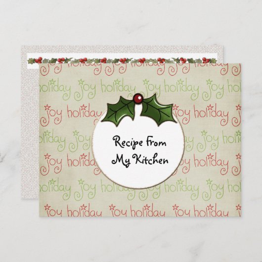 Papers_PattHolidayJoy, blanco chipboard label, kit Briefkaart (Voorkant / Achterkant)