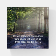 Paperweight - Exodus 33:15 - God ga met ons mee