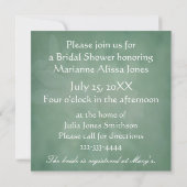 Paperwhite Narcissus Bridal Shower Invitation Kaart (Achterkant)