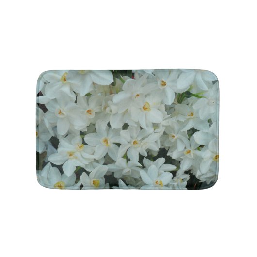 Paperwhite Narcissus Delicate White Flowers Badmat (Voorkant)
