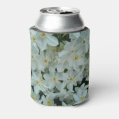 Paperwhite Narcissus Delicate White Flowers Blikjeskoeler (Blikje Achterkant)