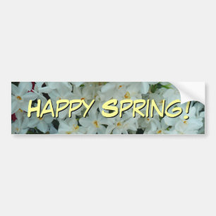 Paperwhite Narcissus Delicate White Flowers Bumpersticker