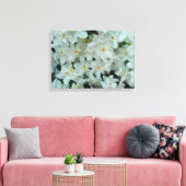 Paperwhite Narcissus Delicate White Flowers Canvas Afdruk (Insitu (Woonkamer))