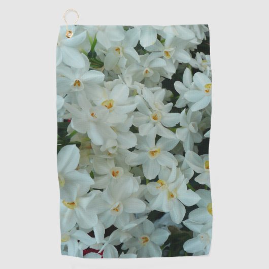 Paperwhite Narcissus Delicate White Flowers Golfhanddoek (Voorkant)