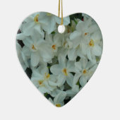 Paperwhite Narcissus Delicate White Flowers Keramisch Ornament (Rechts)