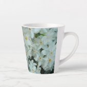 Paperwhite Narcissus Delicate White Flowers Latte Mok (Rechts)