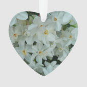 Paperwhite Narcissus Delicate White Flowers Ornament (voorkant)