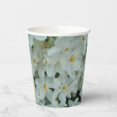Paperwhite Narcissus Delicate White Flowers Papieren Bekers (Links)
