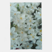 Paperwhite Narcissus Delicate White Flowers Theedoek (Verticaal)