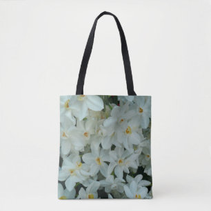 Paperwhite Narcissus Delicate White Flowers Tote Bag