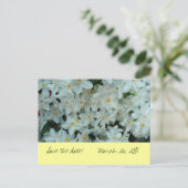 Paperwhite Narcissus "Save the Date" Briefkaart (Staand voorkant)