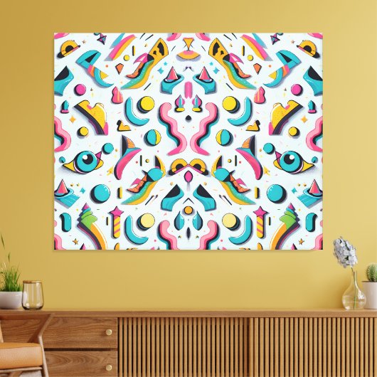 Paperwhite Party Popper - Ken Gage Art Canvas Afdruk (Insitu (Woonkamer))